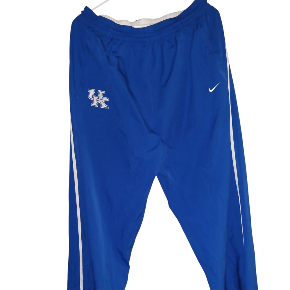 Nike Men's Blue Joggers with White Accents